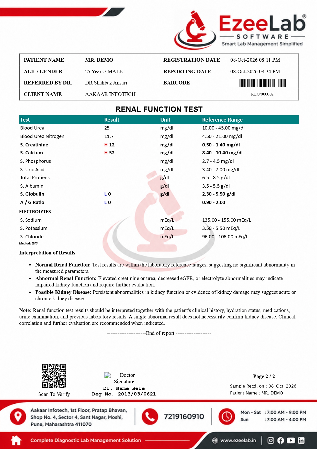 Sample laboratory report preview