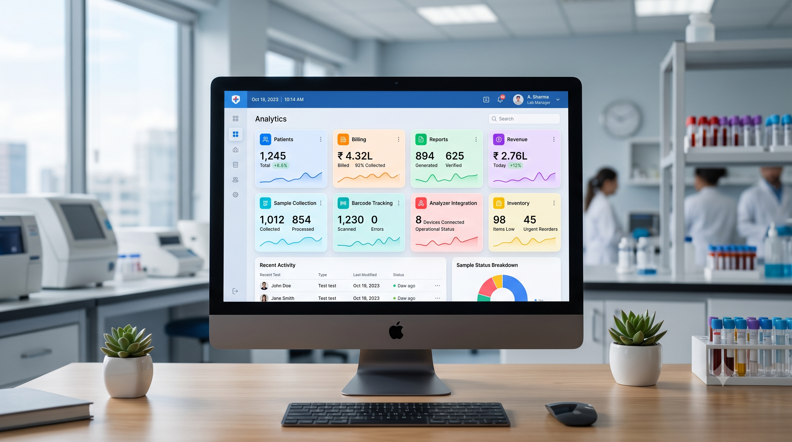 EzeeLab Dashboard