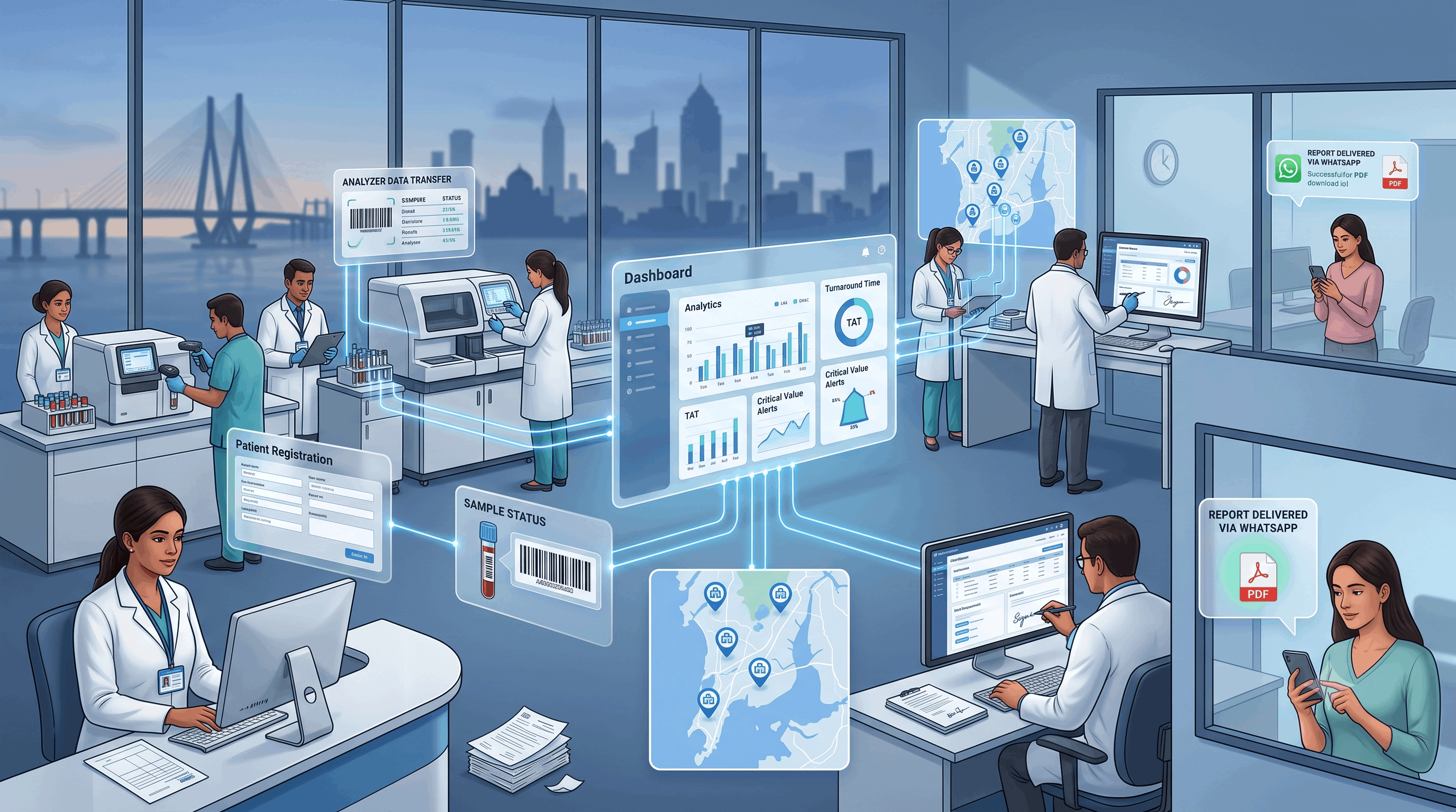 Digital laboratory management software for Mumbai diagnostic centres