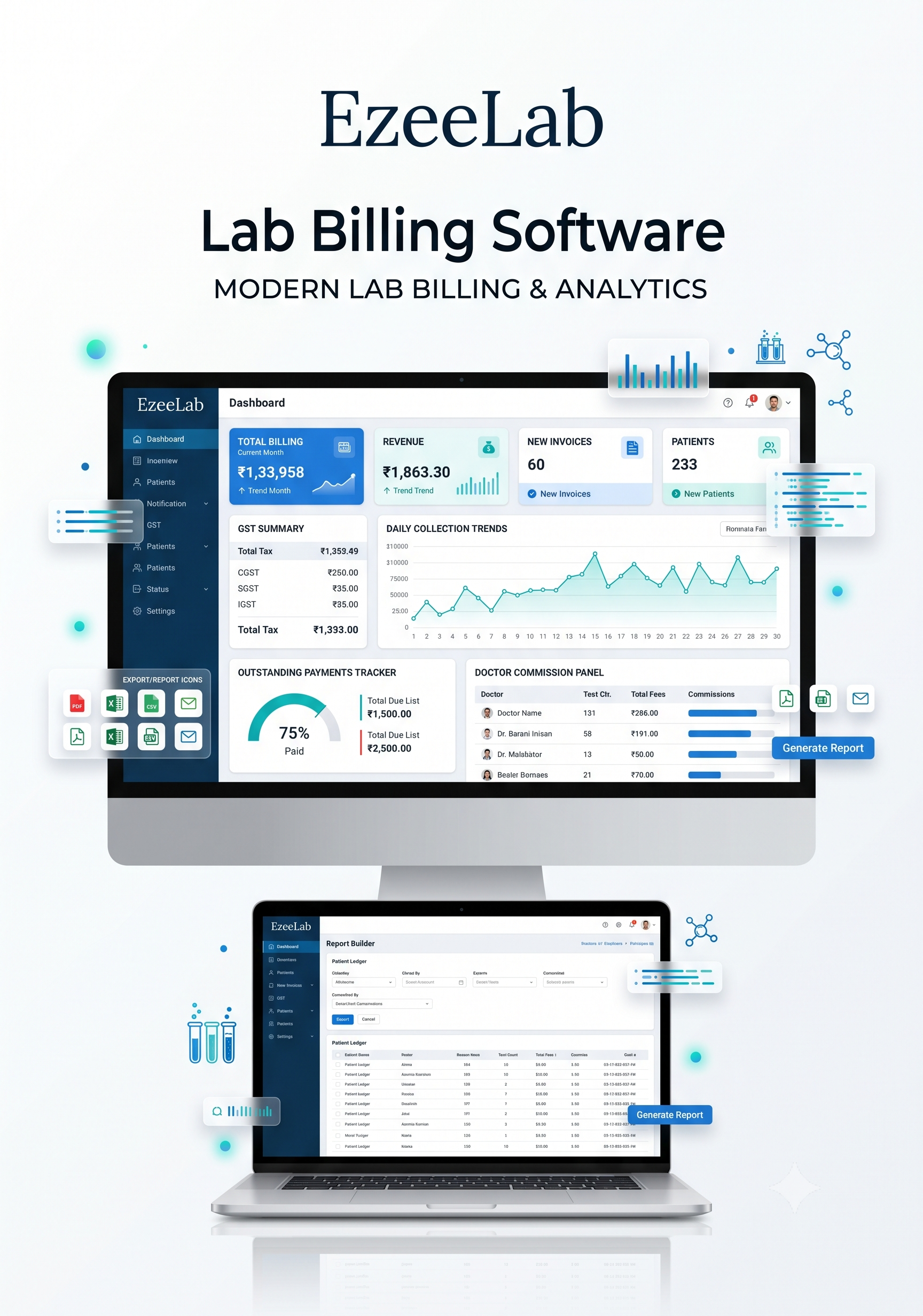 Pathology Lab Billing Software - EzeeLab